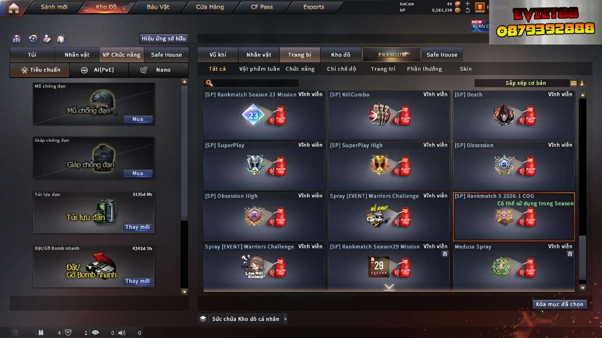 shop acc cf uy tin gia re